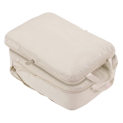 2Pcs Business Trip Clothes Sort Out Travel Luggage Organizer Cube Bag Expandable Storage Packing Pouch, Size M