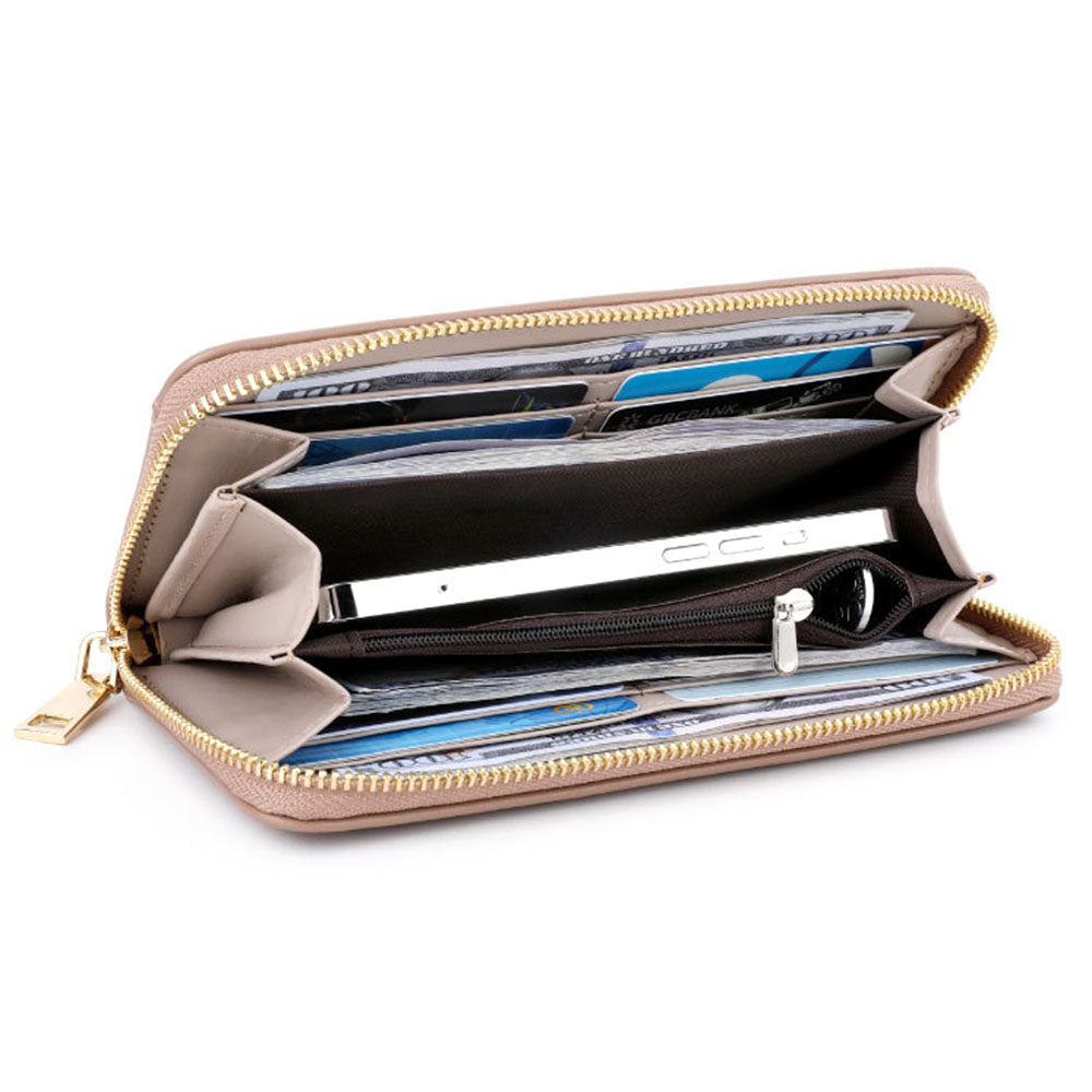 TAILIAN T9612-110 PU Leather Cellphone Clutch Women Zipper Purse PU Leather Long Wallet