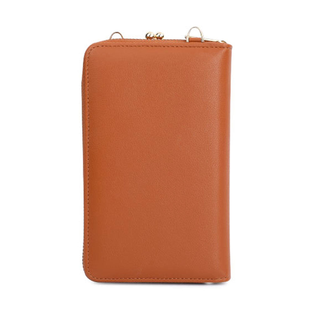 TAILIAN TC316-001 Rhombus Stitching Lines Crossbody Phone Bag Women PU Leather Zipper Wallet