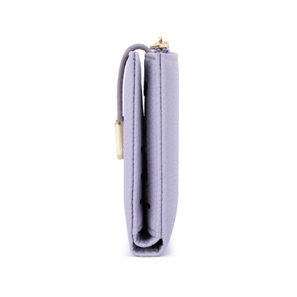 TAILIAN T2602-324 Litchi Texture PU Leather Women Short Wallet Cards Cash Holder with Zipper Pocket