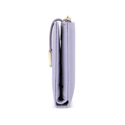 TAILIAN T2602-324 Litchi Texture PU Leather Women Short Wallet Cards Cash Holder with Zipper Pocket