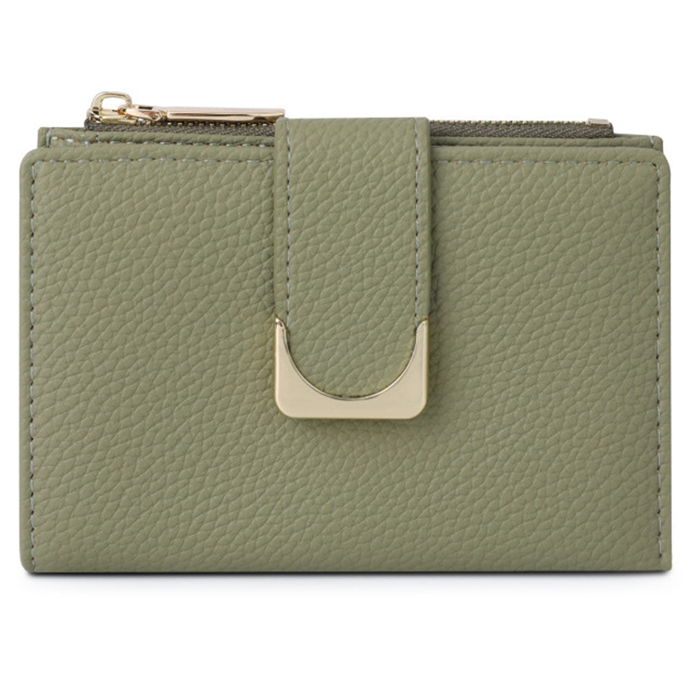 TAILIAN T2602-324 Litchi Texture PU Leather Women Short Wallet Cards Cash Holder with Zipper Pocket