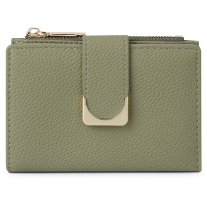 TAILIAN T2602-324 Litchi Texture PU Leather Women Short Wallet Cards Cash Holder with Zipper Pocket