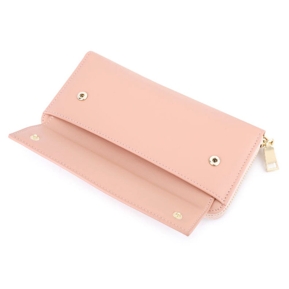 TAILIAN T9612-111 PU Leather Women Zipper Long Wallet Multiple Card Slots Phone Cash Holder Purse