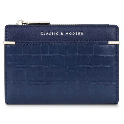 TAILIAN T2602-279 Crocodile Texture PU Leather Women Bi-fold Short Wallet Cards Cash Holder Bag