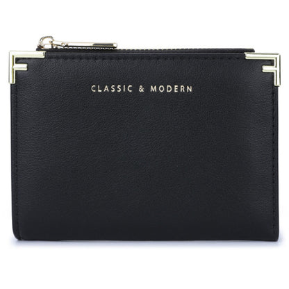 TAILIAN T2602-224 Women Bi-fold Short Wallet Ultra Slim PU Leather Cards Cash Holder Bag
