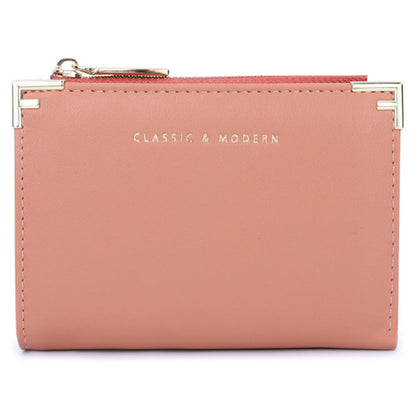 TAILIAN T2602-224 Women Bi-fold Short Wallet Ultra Slim PU Leather Cards Cash Holder Bag