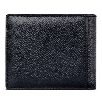 TAILIAN T123-H33-BE Business Men Multiple Card Slots Cowhide Leather Short Wallet