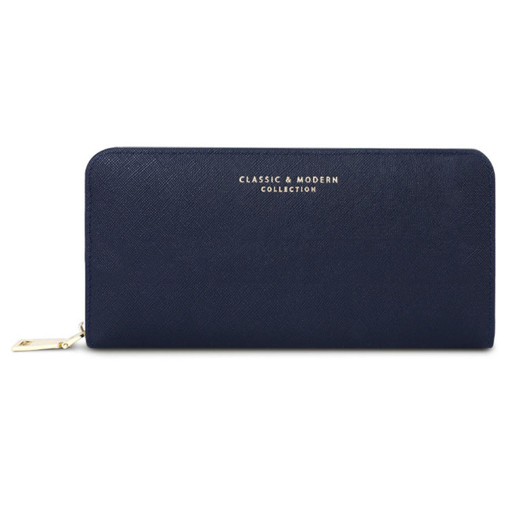 TAILIAN T9612-042 Cross Texture PU Leather Cellphone Clutch Women Zipper Long Wallet