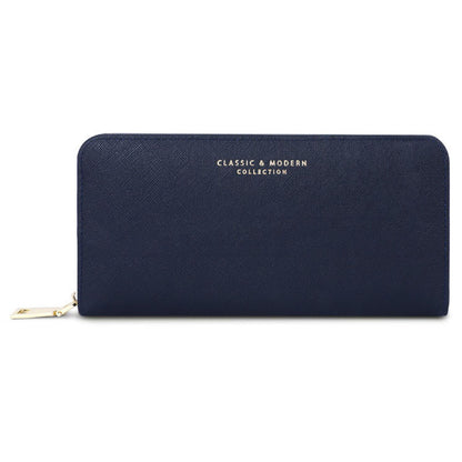 TAILIAN T9612-042 Cross Texture PU Leather Cellphone Clutch Women Zipper Long Wallet