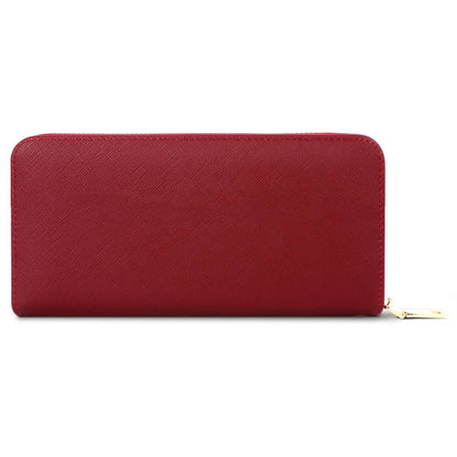 TAILIAN T9612-042 Cross Texture PU Leather Cellphone Clutch Women Zipper Long Wallet