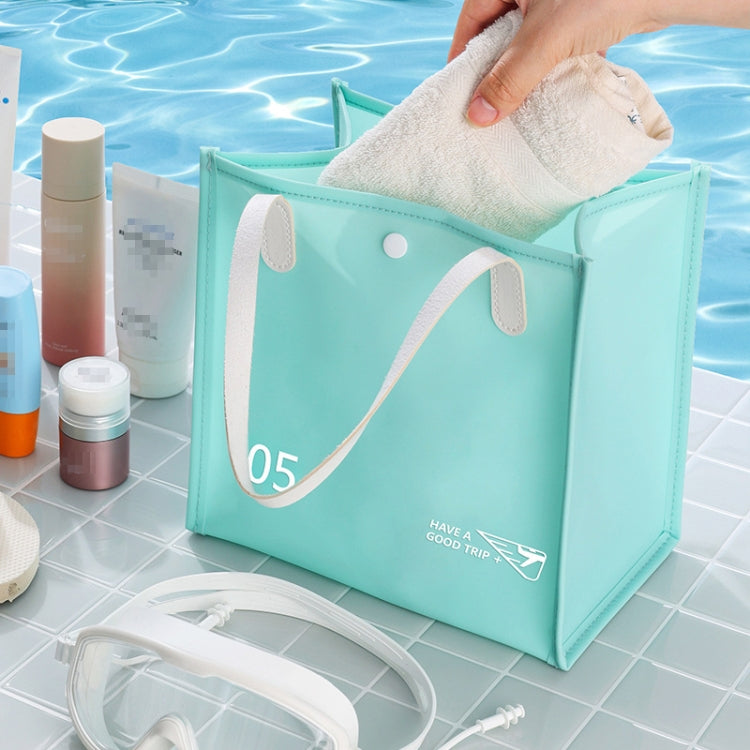 RH2313 Waterproof PVC Travel Cosmetic Toiletries Organizer Bag Pouch Makeup Storage Handbag