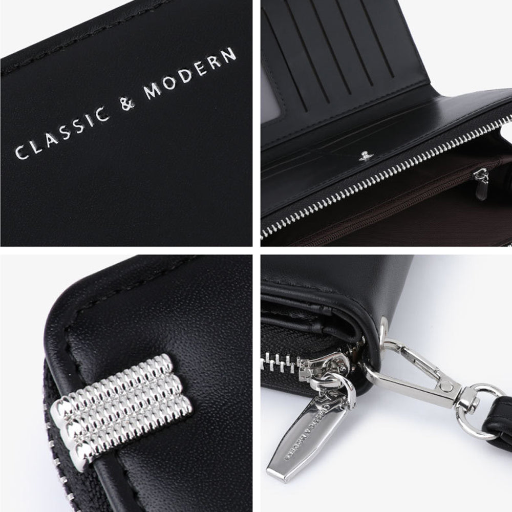 TAILIAN T2808-002 Women's PU Leather Long Wallet Multiple Card Slots Storage Pouch Clutch Bag Billfold for Women