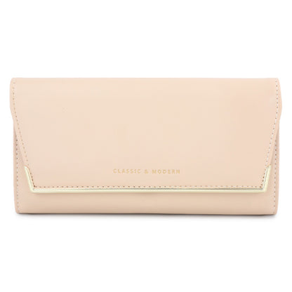TAILIAN T3620-002 Pure Color PU Leather Long Wallet Multiple Card Slots Storage Pouch Clutch Bag Billfold for Women