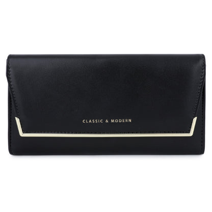 TAILIAN T3620-002 Pure Color PU Leather Long Wallet Multiple Card Slots Storage Pouch Clutch Bag Billfold for Women