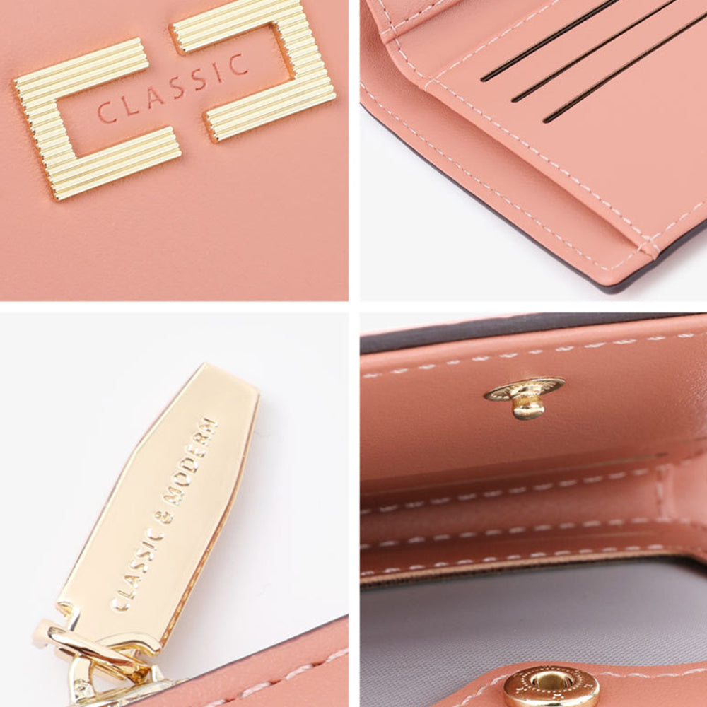 TAILIAN T2602-303 Women's PU Leather Wallet Card Storage Holder Coin Bag Girls Travel Daily Use Clutch Bag