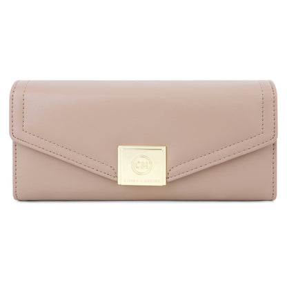 TAILIAN T5601-086 Women's PU Leather Long Wallet Tri-fold Design Multiple Card Slots Cash Storage Pouch Billfold