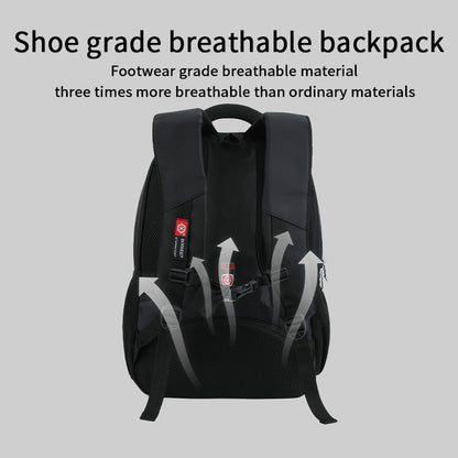BOISEEN 6646-7 Oxford Waterproof Daypack Casual Travel Bag with Laptop Compartment Fit 17 inch Laptop