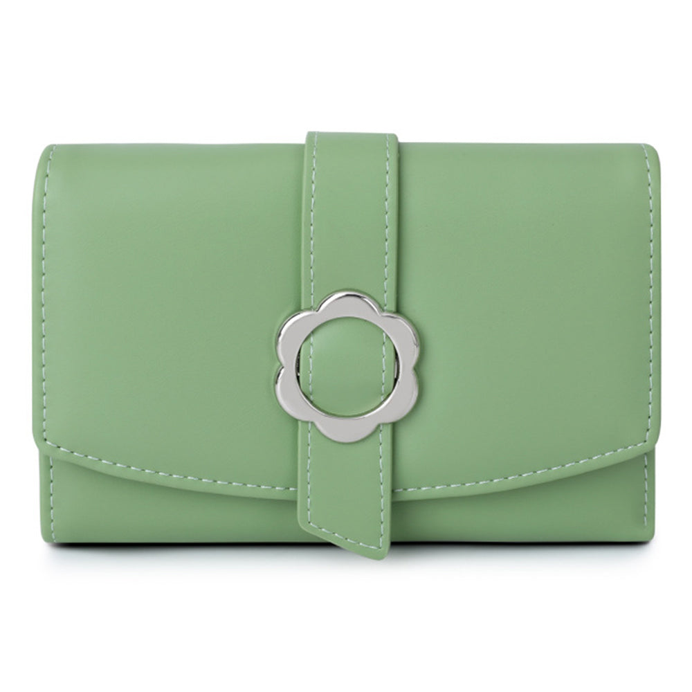 TAILIAN T6224-007 Women's Folding Wallet Coin Carrying Bag PU Leather Card Storage Holder for Teen Girls