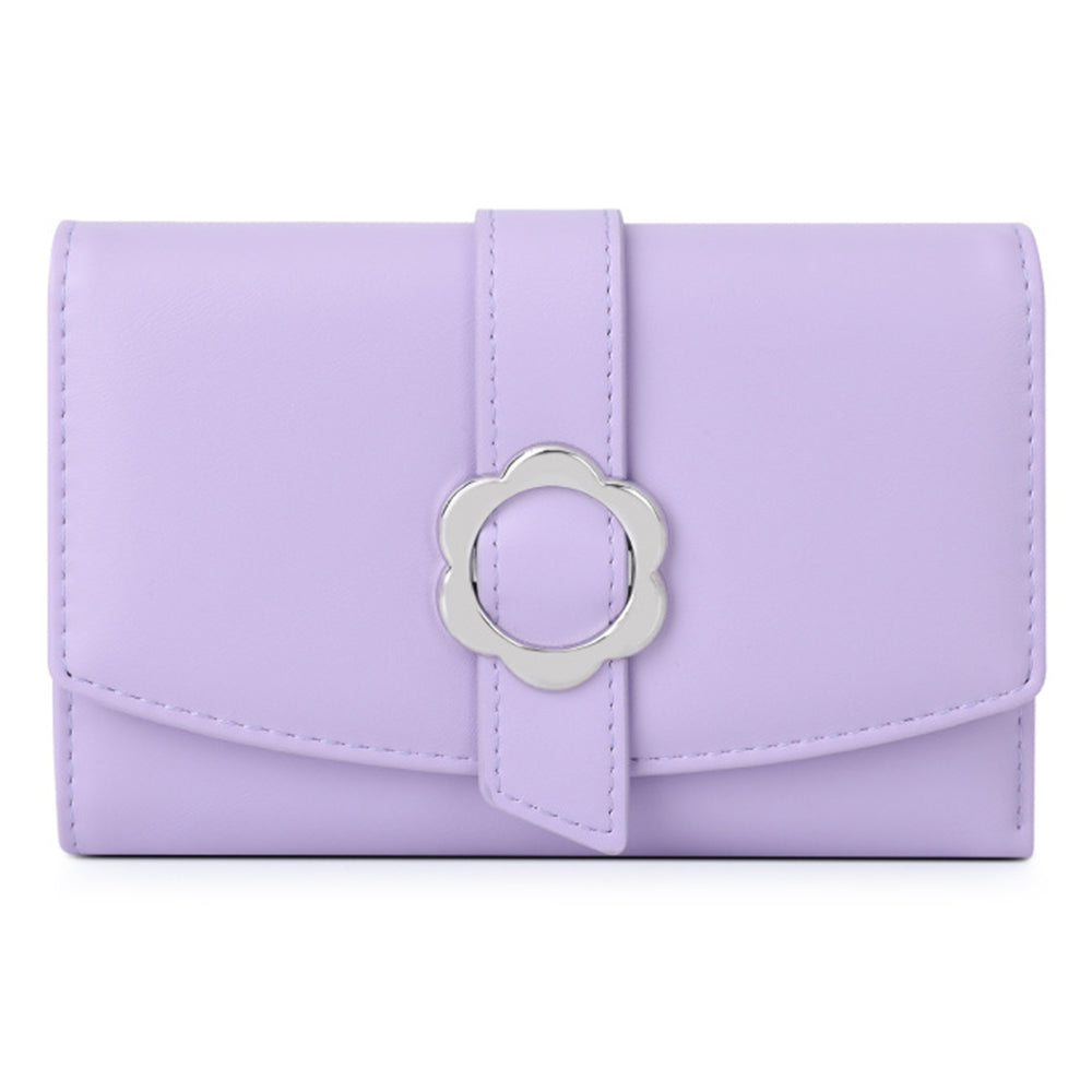 TAILIAN T6224-007 Women's Folding Wallet Coin Carrying Bag PU Leather Card Storage Holder for Teen Girls