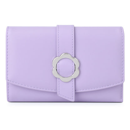 TAILIAN T6224-007 Women's Folding Wallet Coin Carrying Bag PU Leather Card Storage Holder for Teen Girls