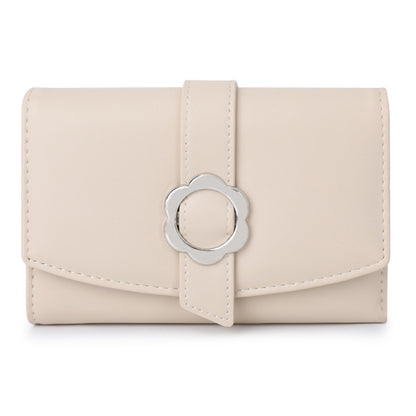 TAILIAN T6224-007 Women's Folding Wallet Coin Carrying Bag PU Leather Card Storage Holder for Teen Girls