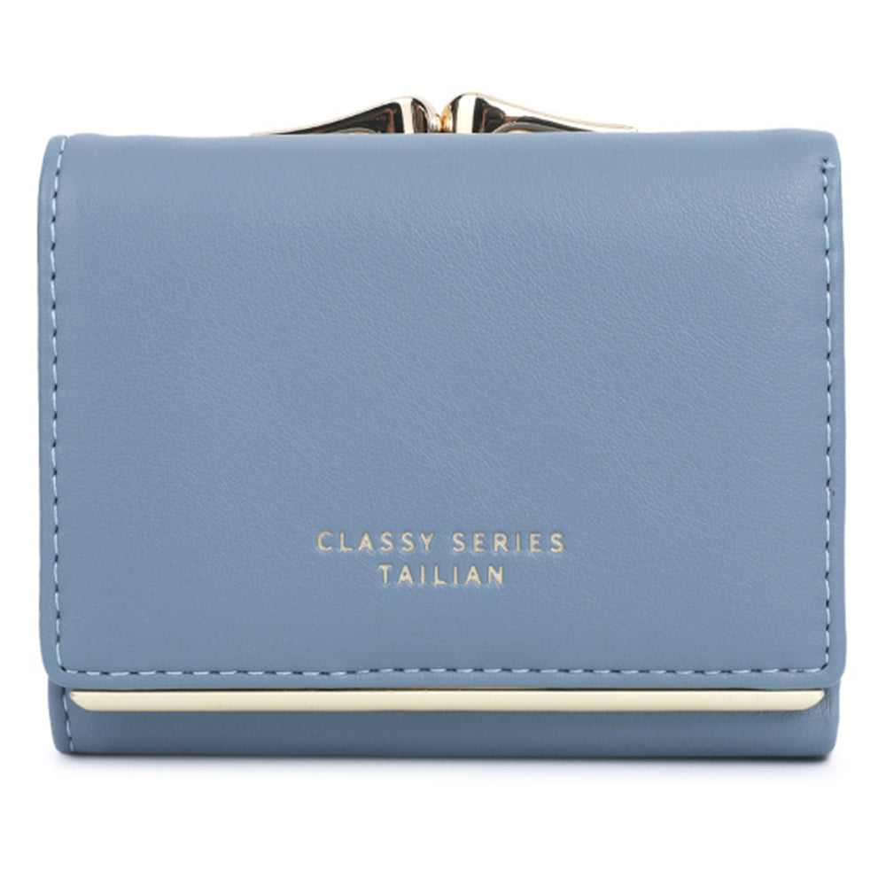 TAILIAN T7368-204 Teen Girls Folding Wallet Women PU Leather Card Storage Holder Pouch