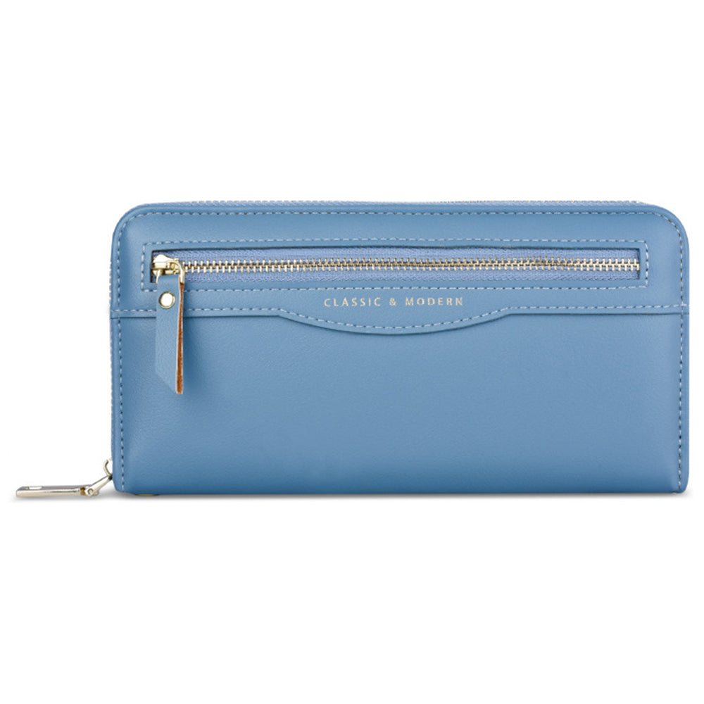 TAILIAN T9612-014 PU Leather Long Wallet Women Cellphone Holder Zipper Clutch Bag