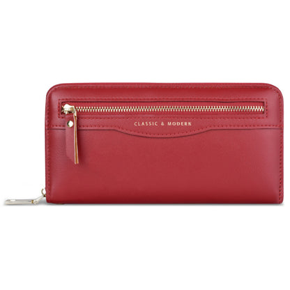 TAILIAN T9612-014 PU Leather Long Wallet Women Cellphone Holder Zipper Clutch Bag