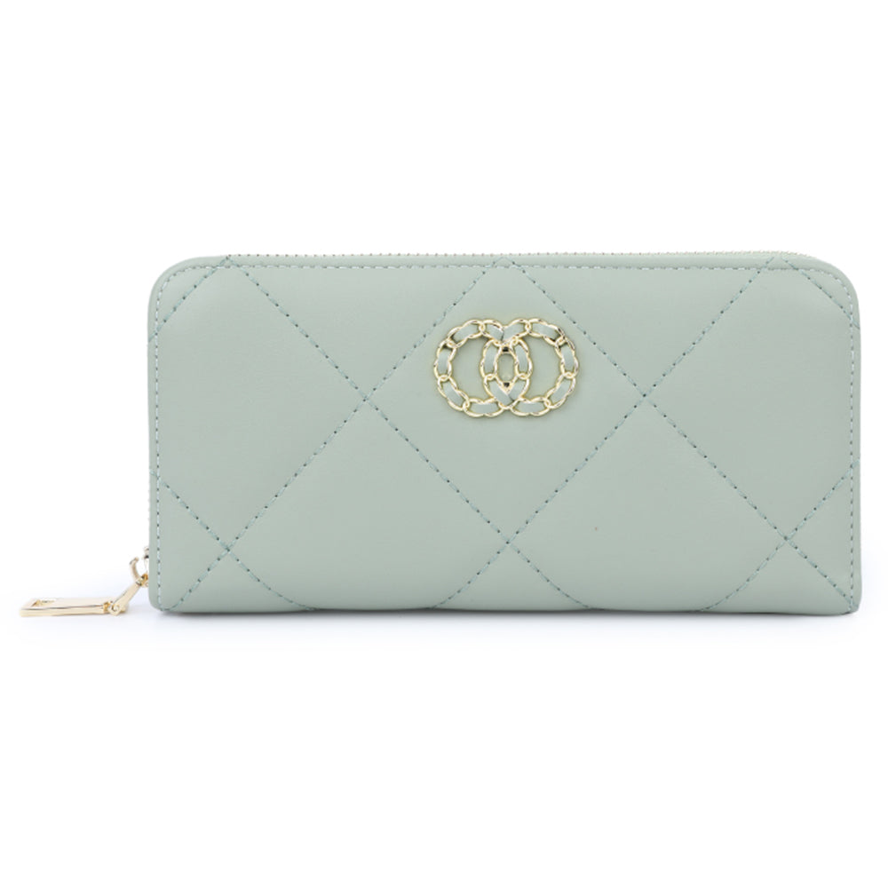 TAILIAN T9612-062 Stylish Women Long Wallet Zipper PU Leather Large Capacity Purse