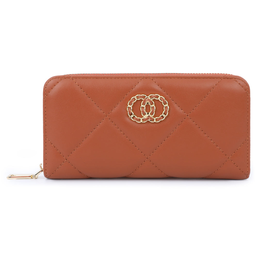 TAILIAN T9612-062 Stylish Women Long Wallet Zipper PU Leather Large Capacity Purse