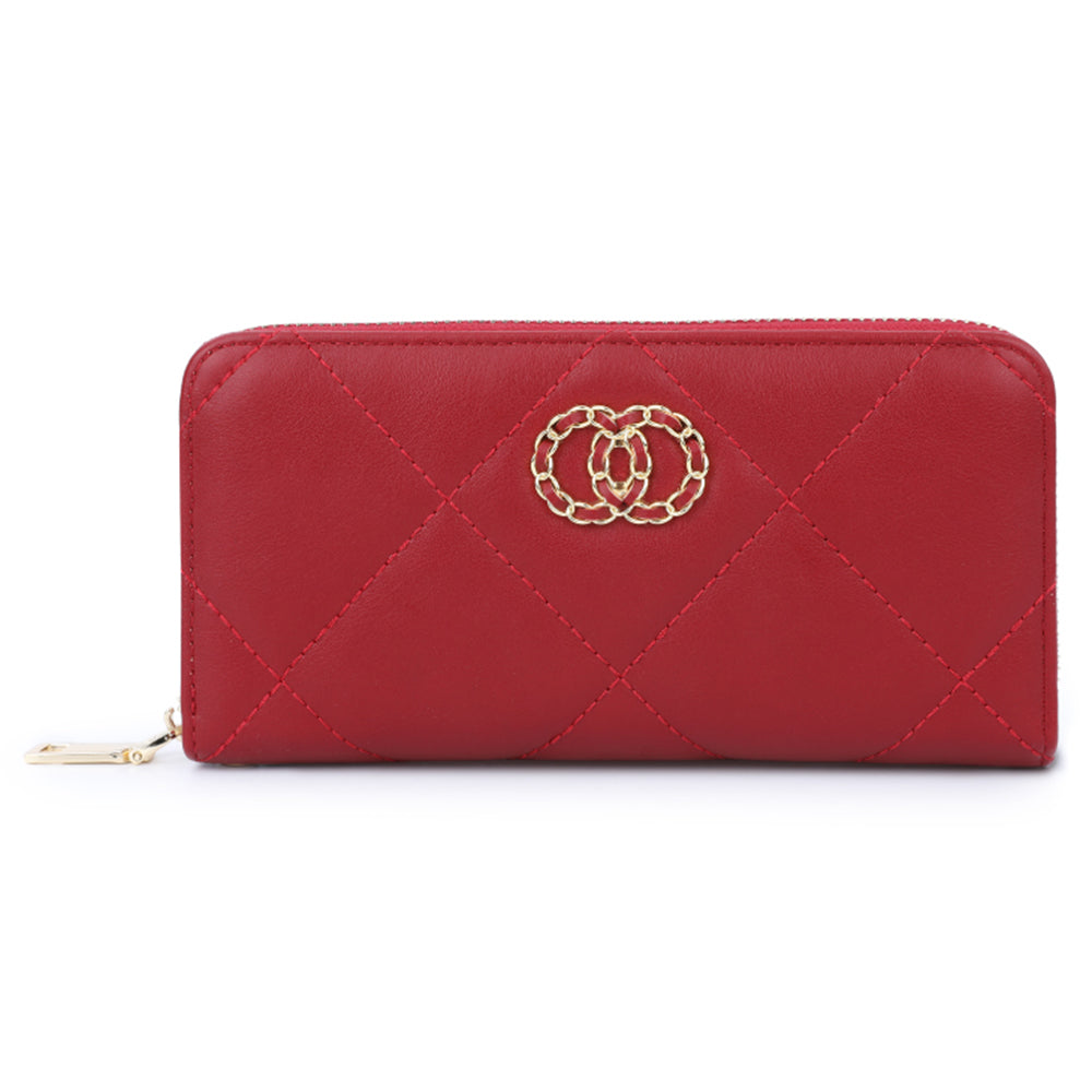 TAILIAN T9612-062 Stylish Women Long Wallet Zipper PU Leather Large Capacity Purse