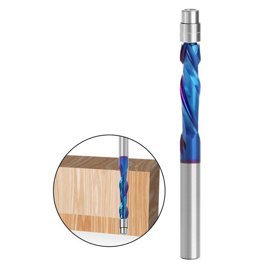 2 / 4 Shank Alloy Milling Cutter for Engraving Wood, MDF Woodworking Router Bit Tools Carving Cutter - Compression Cutter 1 / 4*1*3