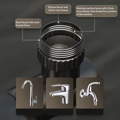Two Modes Faucet Tap Aerator Splashproof Adjustable Arm 1440 Degree Rotating Kitchen Sink Faucet Extender