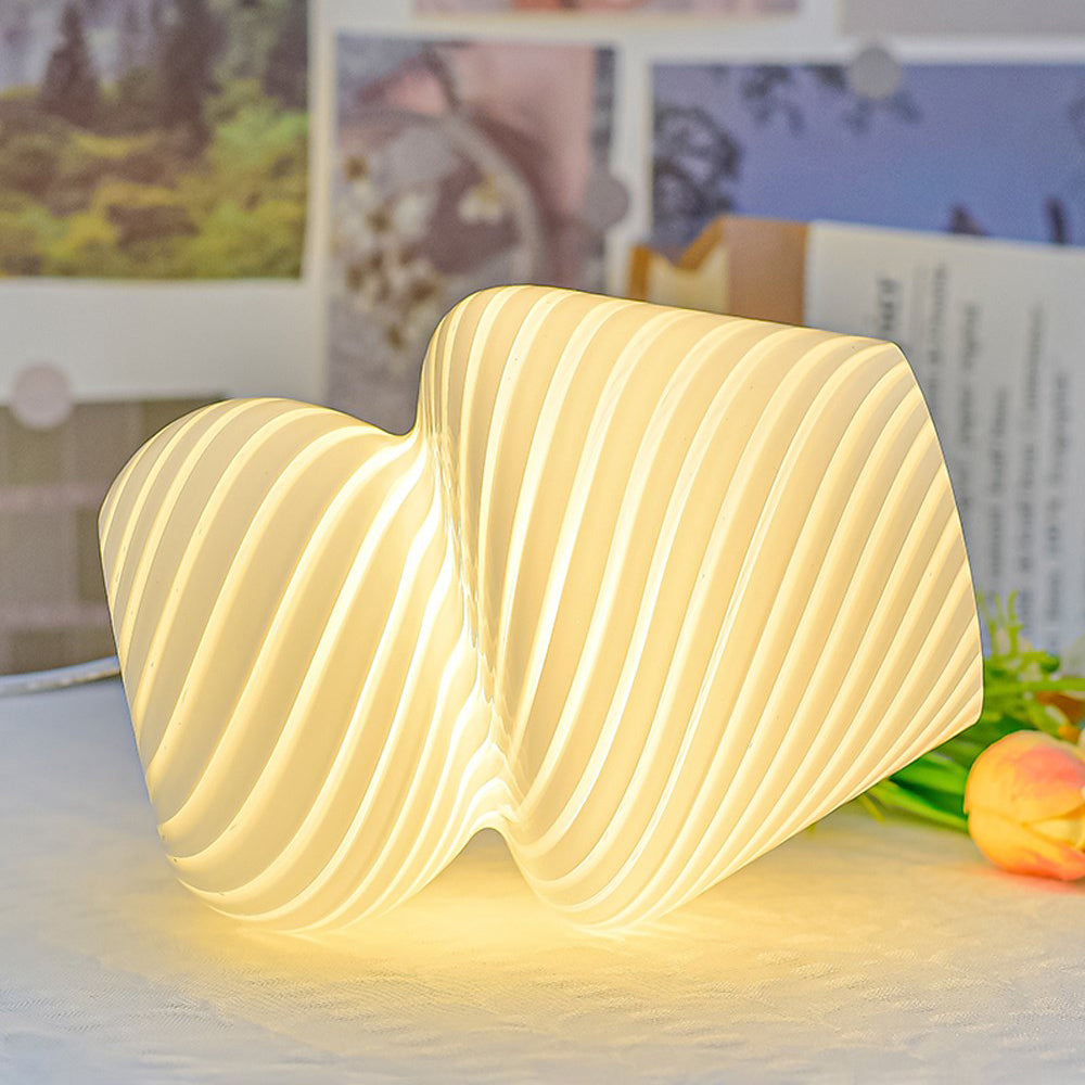 TA-033 Glass Mushroom Lamp Bedside Lamp Stepless Dimming Glass Nightstand Night Light Reading Light for Home Decor