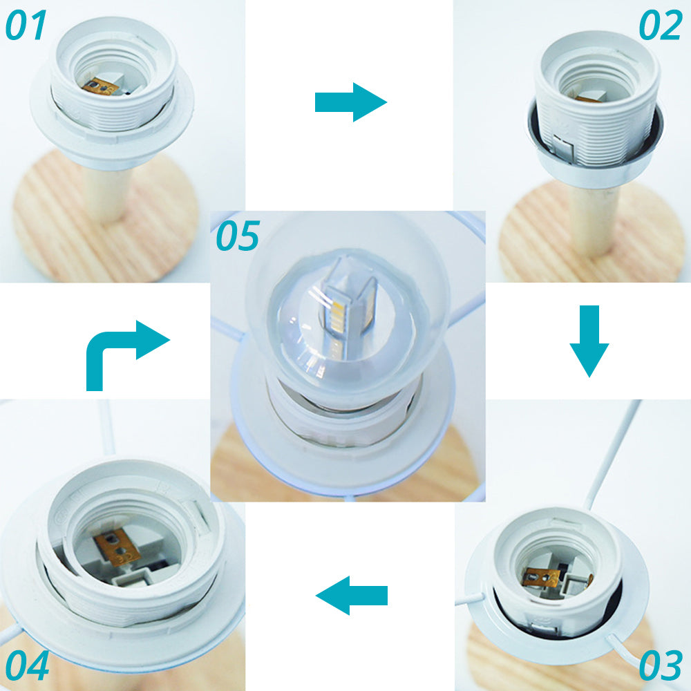 TA-016 Touch Control Table Lamp Pleated Shade Night Lamp 1600mAh Bedside Desk Lamp for Bedroom Living Room