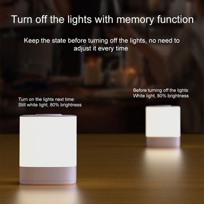 2000mAh Rechargeable Home Night Light Three Color Stepless Dimming Touch Control Bedside Lamp