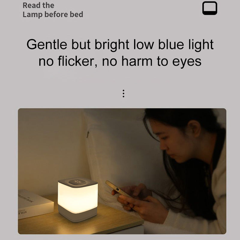 2000mAh Rechargeable Home Night Light Three Color Stepless Dimming Touch Control Bedside Lamp