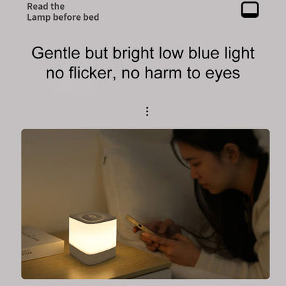 2000mAh Rechargeable Home Night Light Three Color Stepless Dimming Touch Control Bedside Lamp