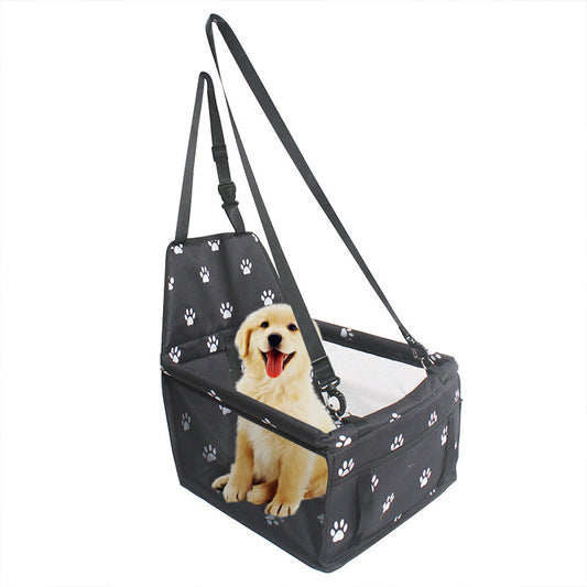 Pet Dog Booster Waterproof Puppy Cat Carrier Seat Foldable Oxford Cloth Pet Car Basket with PVC Tube Frame