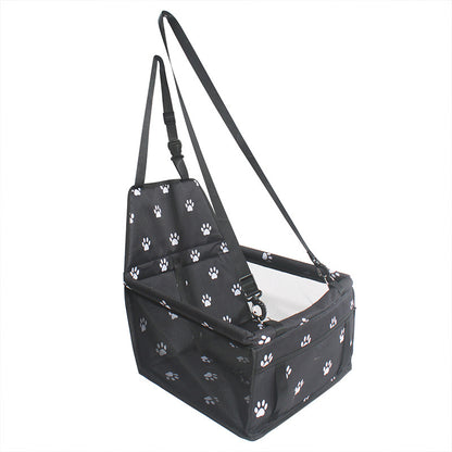 Pet Dog Booster Waterproof Puppy Cat Carrier Seat Foldable Oxford Cloth Pet Car Basket with PVC Tube Frame