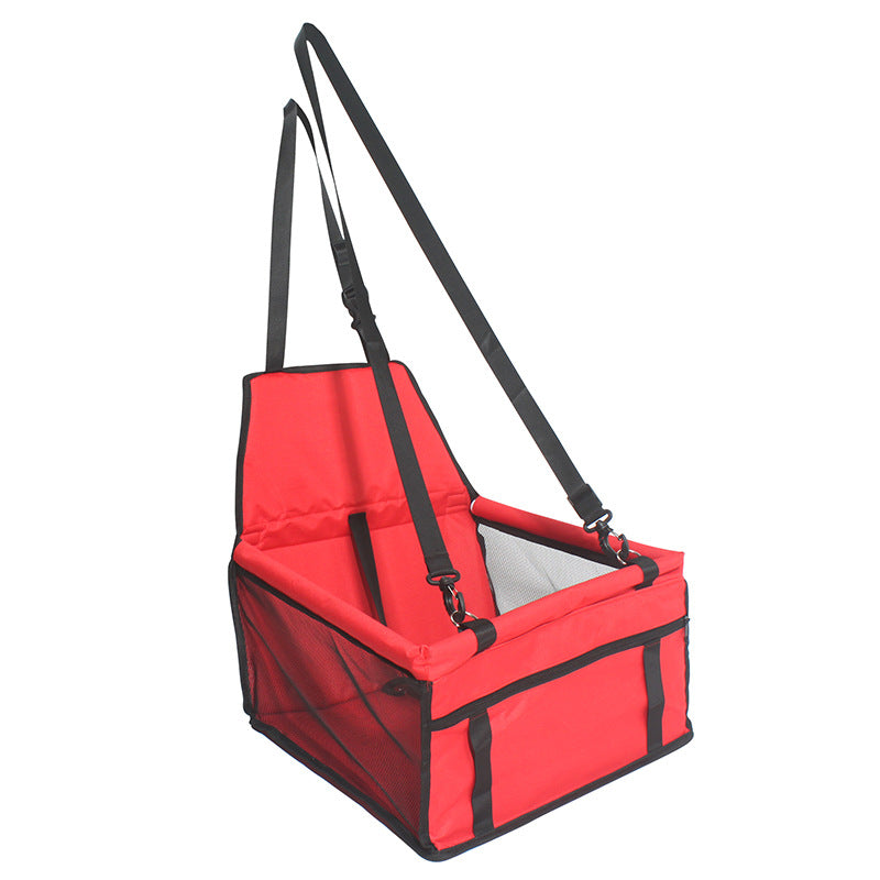 Pet Dog Booster Waterproof Puppy Cat Carrier Seat Foldable Oxford Cloth Pet Car Basket with PVC Tube Frame