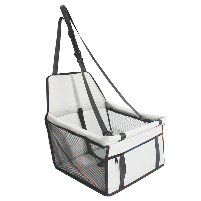 Pet Dog Booster Waterproof Puppy Cat Carrier Seat Foldable Oxford Cloth Pet Car Basket with PVC Tube Frame