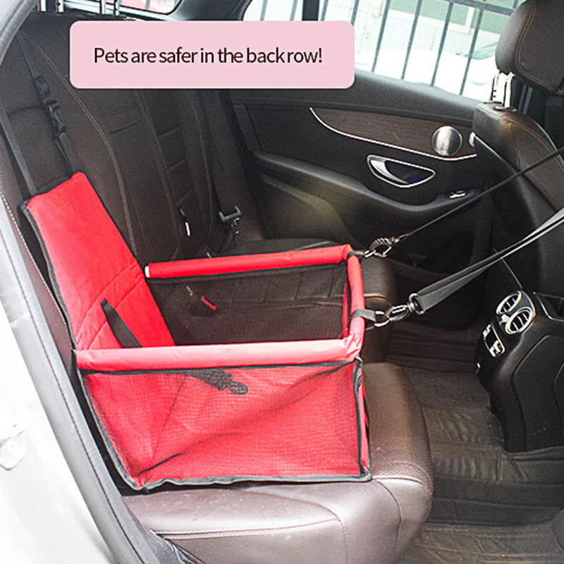 Pet Dog Booster Waterproof Puppy Cat Carrier Seat Foldable Oxford Cloth Pet Car Basket with PVC Tube Frame