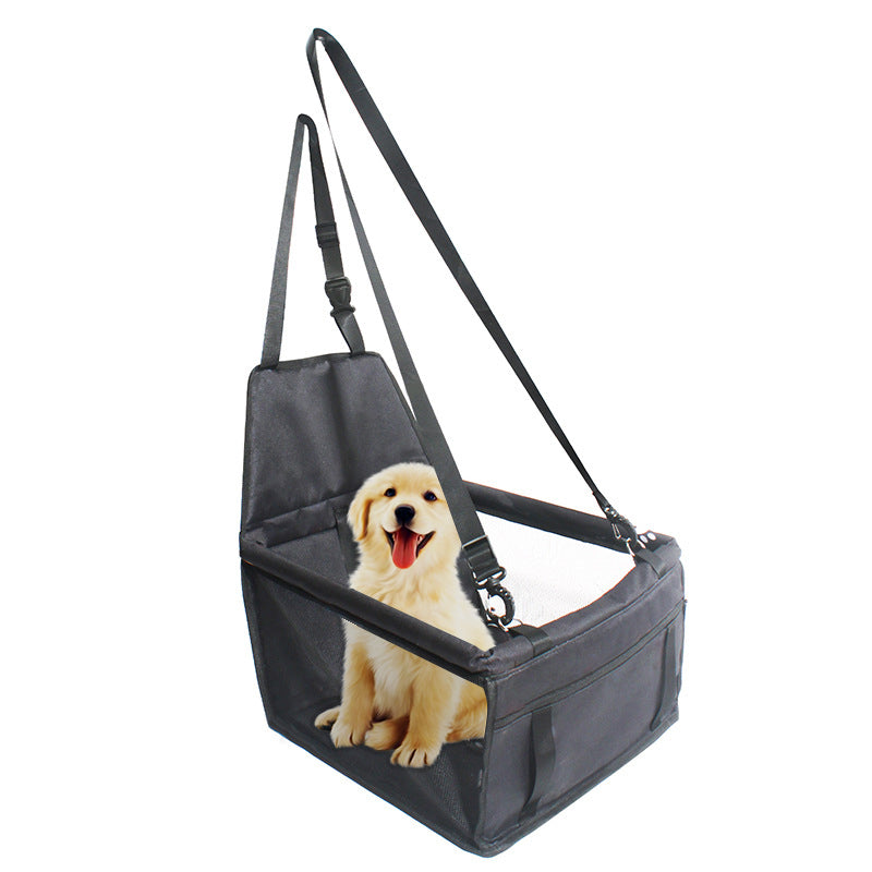 Pet Dog Booster Waterproof Puppy Cat Carrier Seat Foldable Oxford Cloth Pet Car Basket with PVC Tube Frame