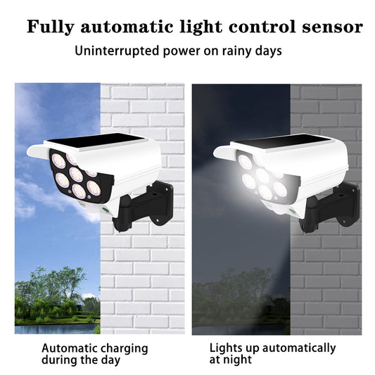 2178T Camera Type Solar 77 LED Light Motion Sensor Garden Lamp Wall-Mounted Street Light Searchlight with Remote