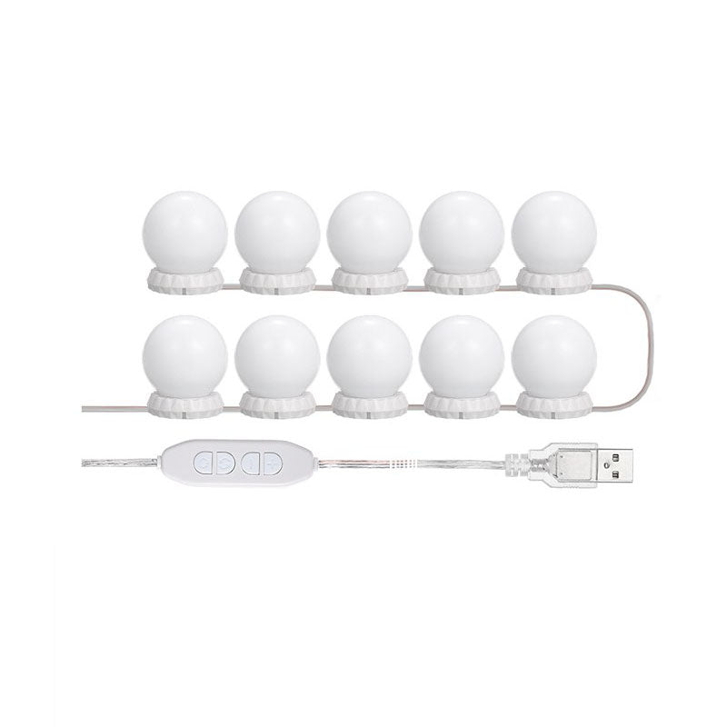 LED Vanity Lights for Mirror 10 Dimmable Bulbs Vanity Mirror Lights Kit 3 Color Modes USB Makeup Lights