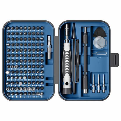 KS-840130 130Pcs Precision Screwdriver Set with 120 Bits Portable Handheld Screwdriver with Storage Box