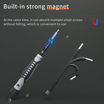 KS-840130 130Pcs Precision Screwdriver Set with 120 Bits Portable Handheld Screwdriver with Storage Box