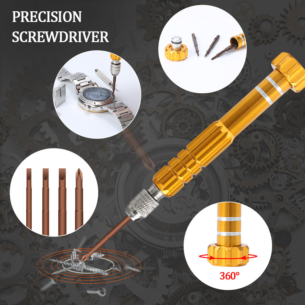 149Pcs Watchmaker Watch Repair Tool Kit Watch Band Link Pin Remover Back Case Opener Spring Bar Set